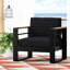 Fauteuil club Calming - structure en aluminium, revêtement en tissu hydrofuge, structure à lattes, coussins imperméables (pas vraiment), look