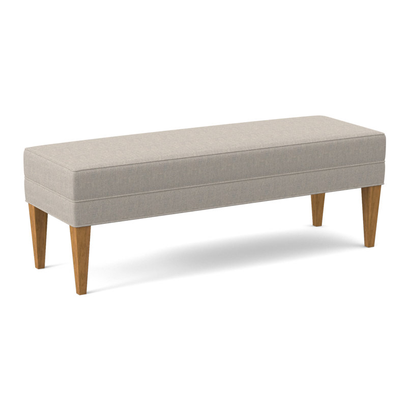 Livery Upholstered Bench, Amber, Filigree Ivory