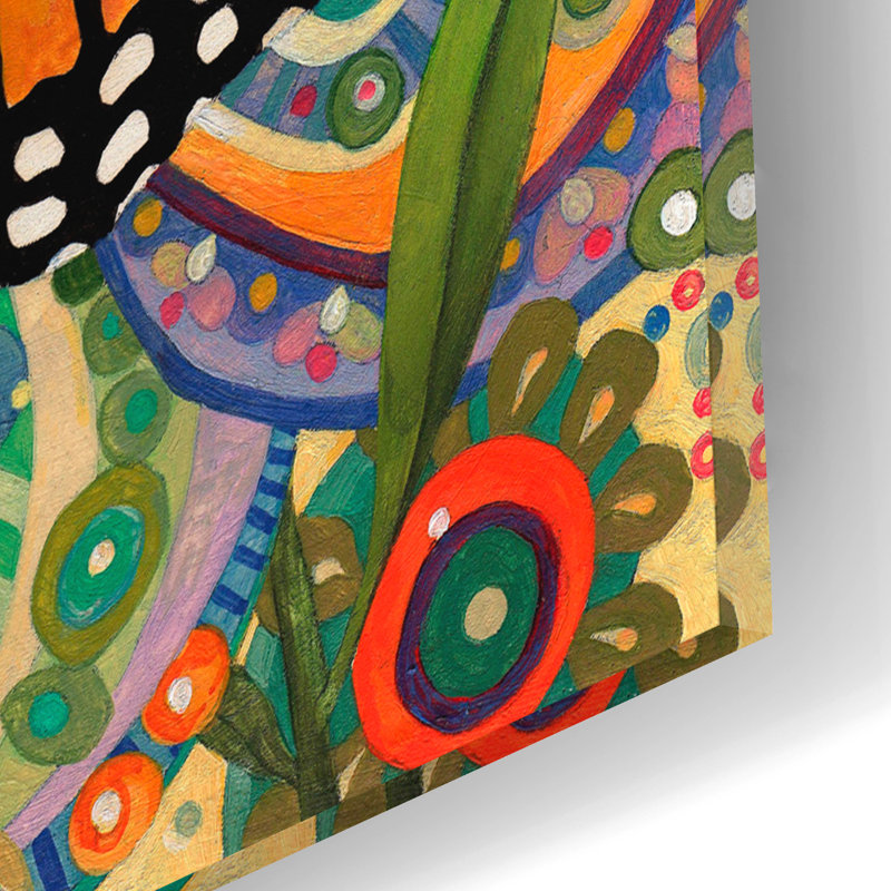 Art mural en verre Rosalind Wheeler «Monarch Madness» par David Galchutt, H 16 po x l 12 po x P 0,13 cm