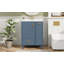 Meuble-lavabo 24 po avec lavabo, armoire de salle de bain avec tablette de porte, tiroir profond, panier coulissant à 2 niveaux, structure en bois massif et panneau de fibres à densité moyenne, un paquet
