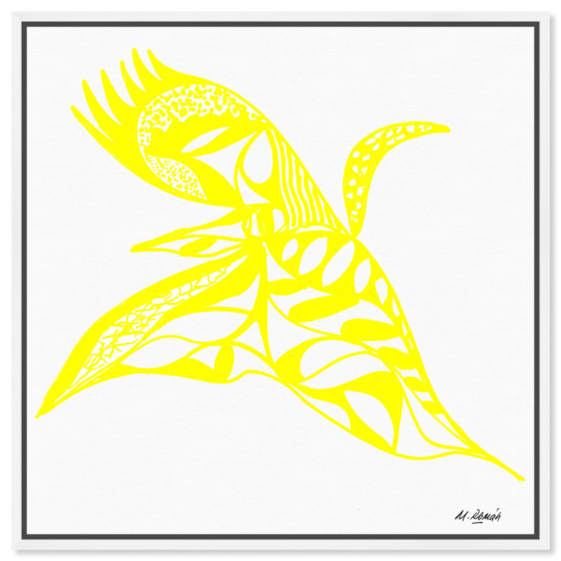 Manuel Roman - Swan Dance Print by Oliver Gal, 13"H x 13"W, White Floater Frame