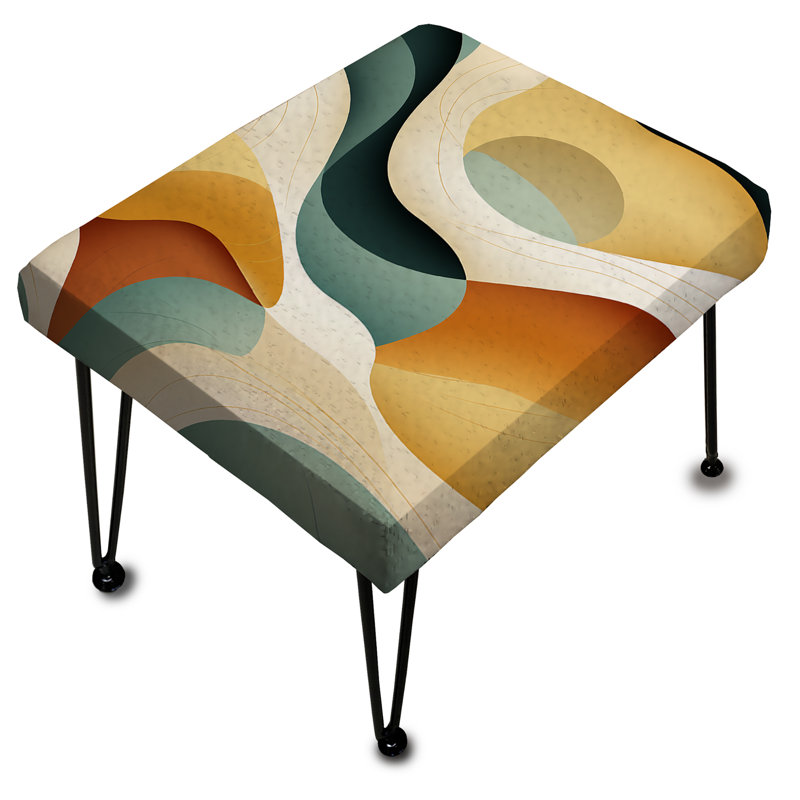 Organic Zen - Abstract Rectangle Ottoman