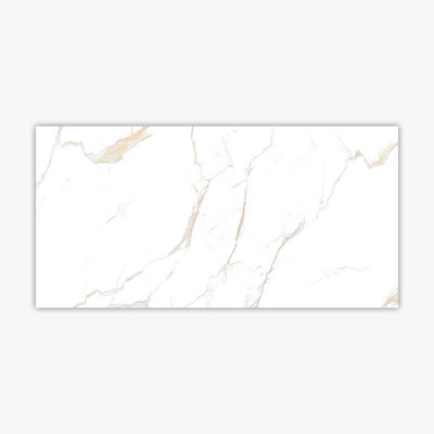 Calacatta 24" x 48" Porcelain Marble Look Wall & Floor Tile