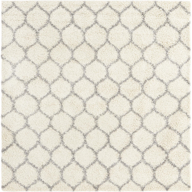 Geometric Indoor Rug, Square 7'10"