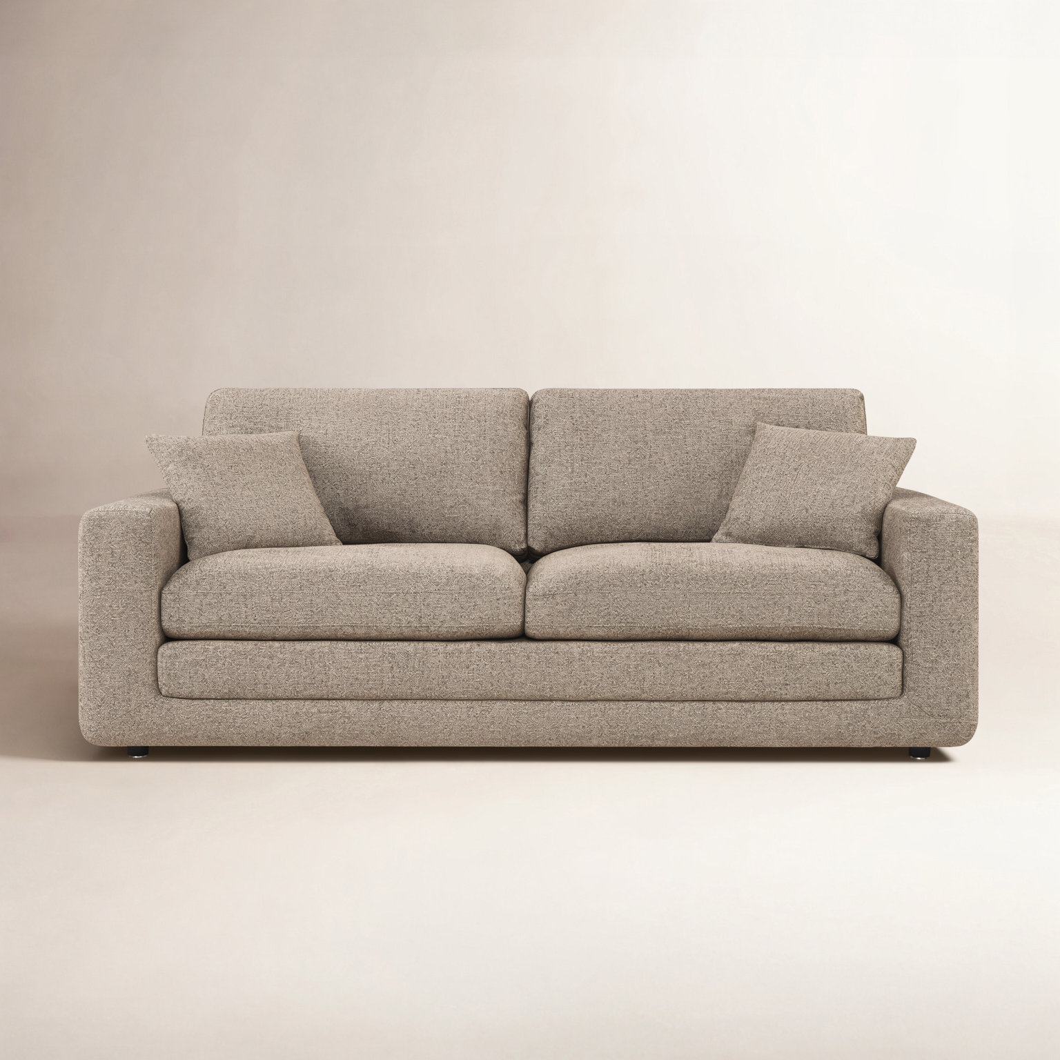Becki Owens for Joss & Main 85" Upholstered Sofa, Ojai Earth Performance Textured Weave