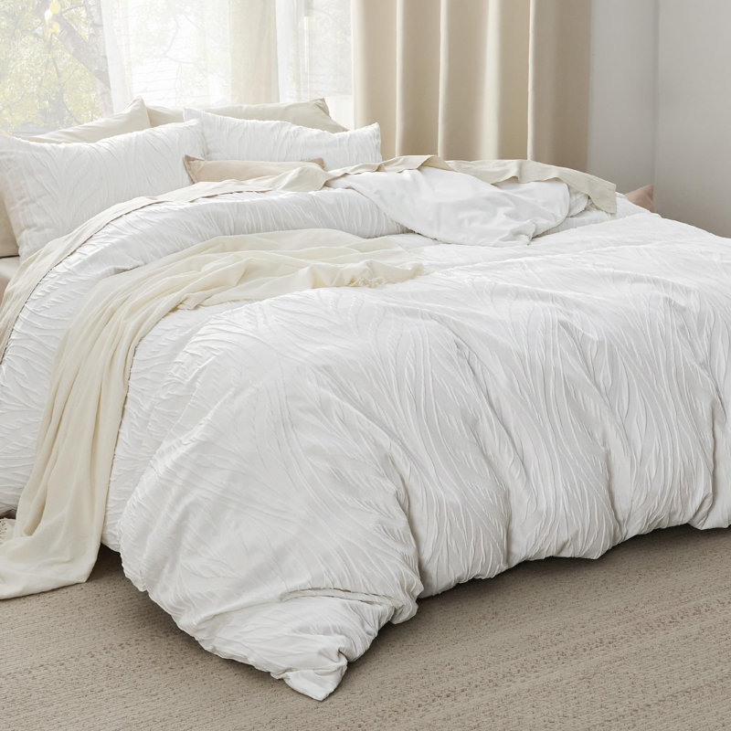 Housse de couette Literie Boho, Housse de couette pour très grand lit et 2 taies 