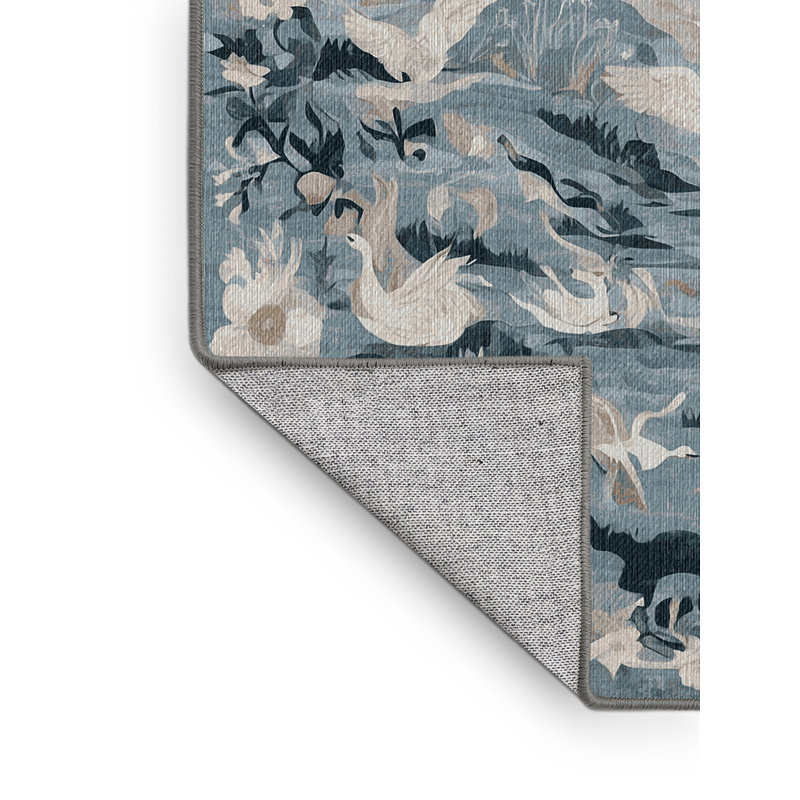 Tapis gris lavable à la machine, Runner 2' x 5'