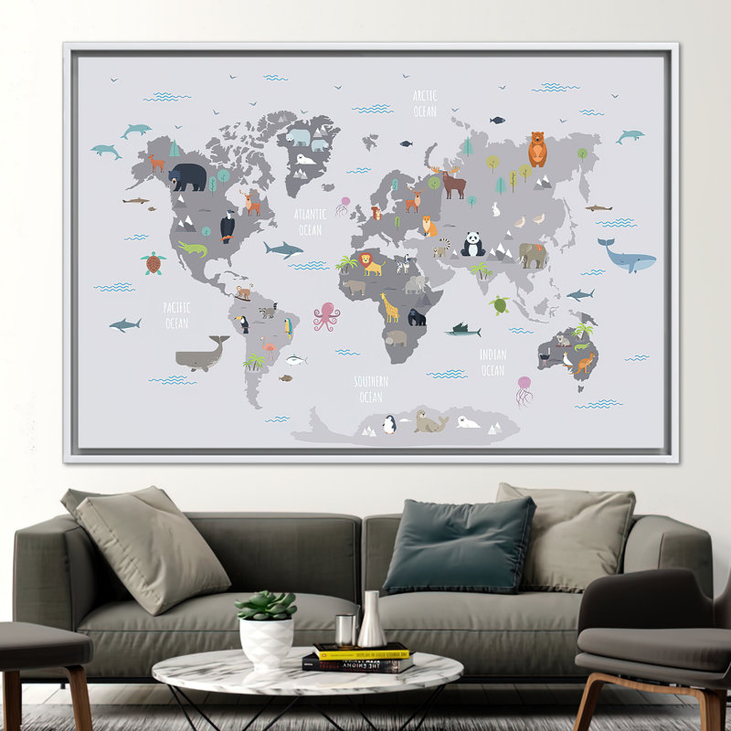 Print on Canvas, 25 cm H x 35 cm W, White, Framed Print without Mat