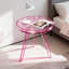 Table d'appoint ronde transparente en acrylique avec plateau amovible, table de bout moderne et table de chevet pour le salon, la chambre à coucher et les petits espaces de bureau