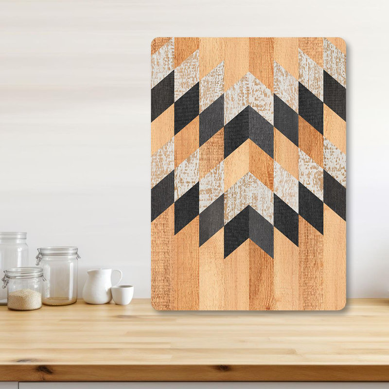 Flourish Tempered Glass Cutting Board, 7.9 x 11.8 inches | 100% Antibacterial, Easy-Clean Surface, Non-Slip Silicone Feet | Perfect for Food Prep & Serving, Durable & Stylish Kitchen Essential, Not Dishwasher Safe