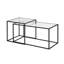 Heffington Glass Top Frame Side Table Set