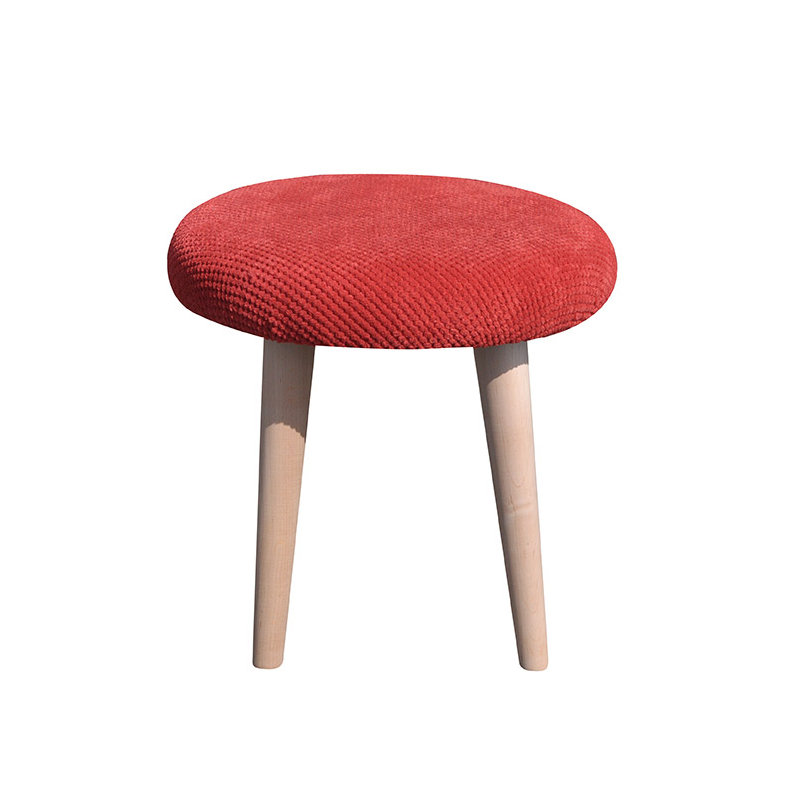 Manufactured Wood Accent Stool, Red