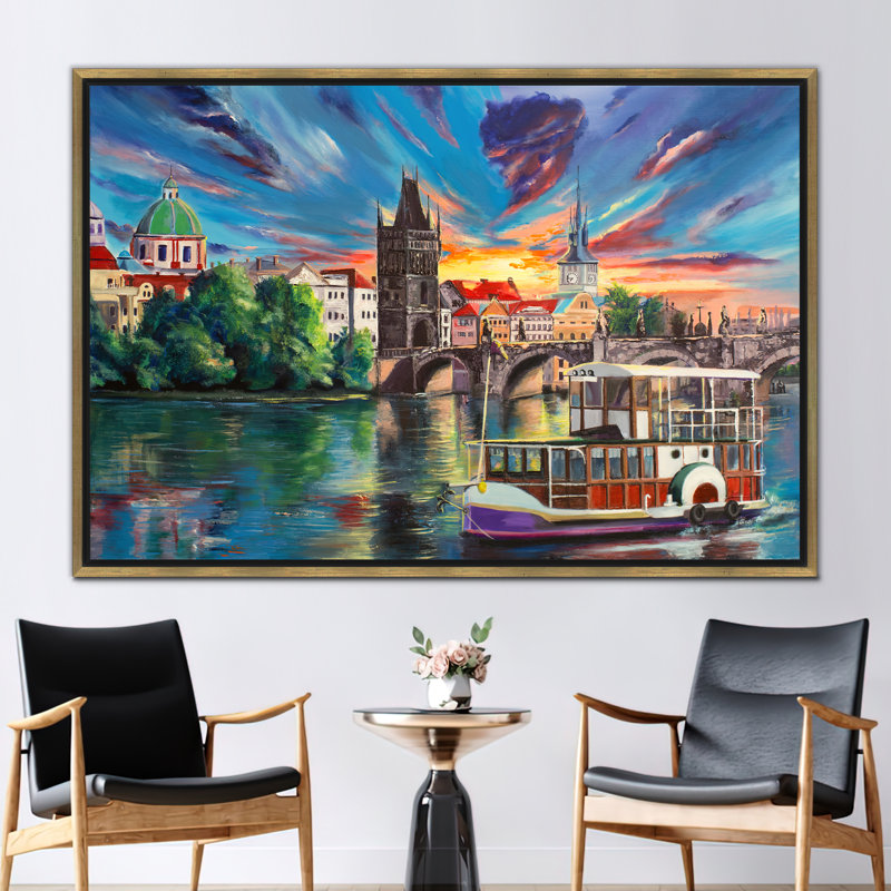 Print on Canvas, Gold Floater Framed, 20 cm H x 30 cm W