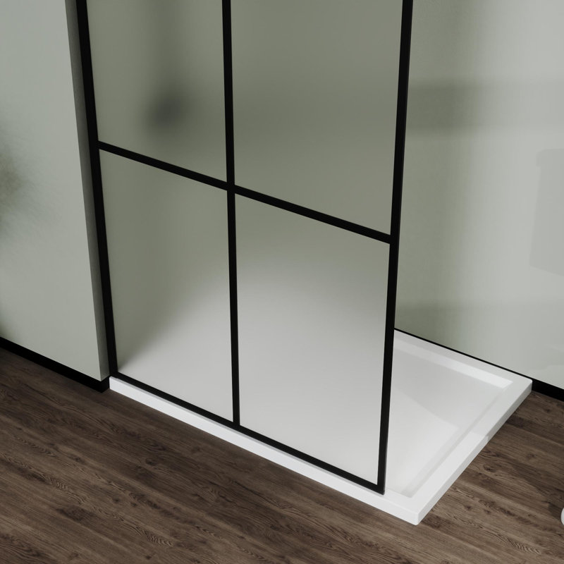 Premium shower doors with frosted tempered glass