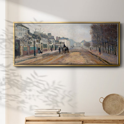 The Boulevard of Heloise in Argenteuil, 1872- Framed Canvas