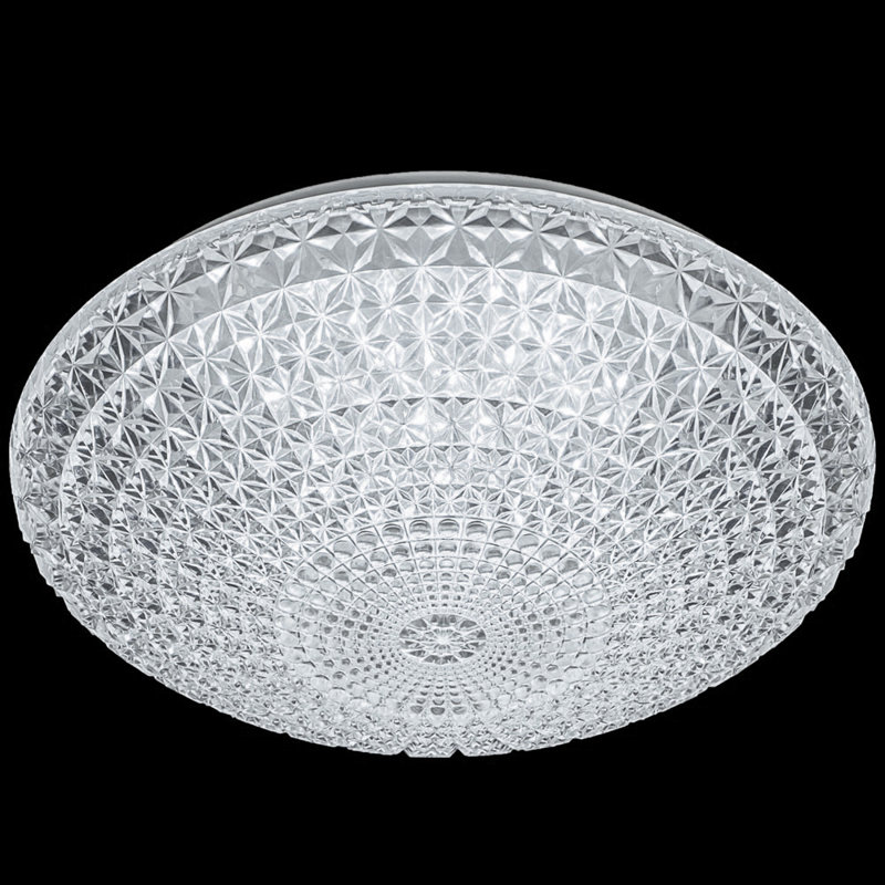 Acrylic 1 - Light Flush Mount, 3.5" H x 11" W x 11" D