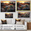 «Succulent Desert Cactus Field Burning Sunset III» - Art mural succulent-904520428-904520431