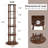 Vintner 73" Tall Freestanding Round Rotating Wine Rack with 3-Tier Shelf-135582870
