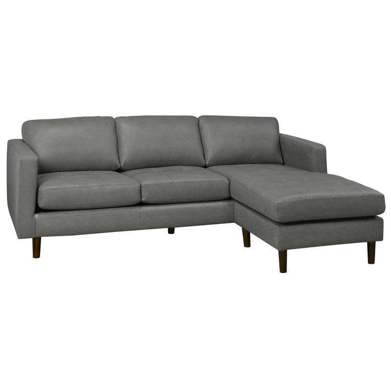 Twyla Upholstered L-Shaped Sectional Right Hand Facing, Gray