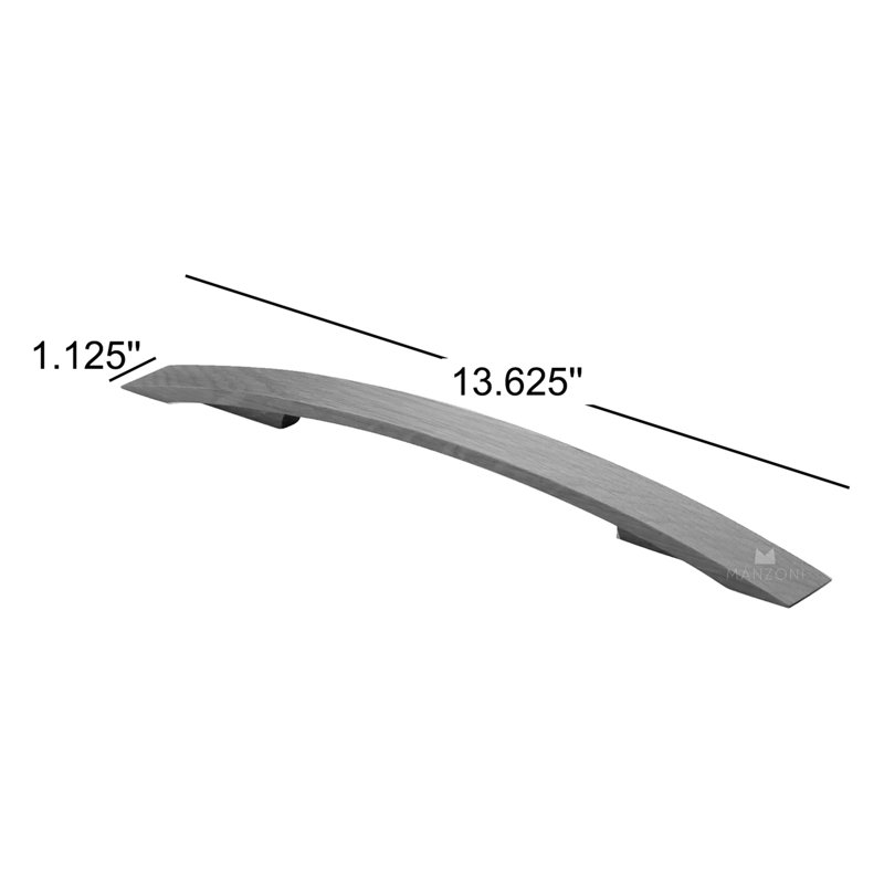 Strap Designer Wood Cabinet Pull, Walnut