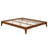 Solid Dry Bamboo Wood Platform Bed Frame, With Wood Slat Support-1294072766