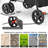Foldable Pet Stroller with Double Detachable Carriers, Folding Dog Cat Jogger Stroller with Tether-95924706