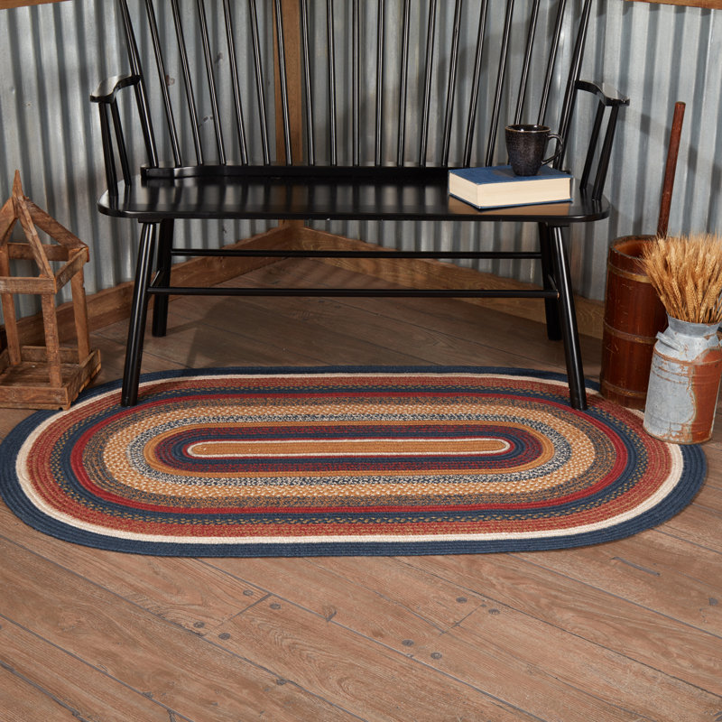 Tapis en jute Zhao, Ovale 3 pi x 5 pi