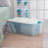 4 Piece 106 Qt and 12 Piece 64 Qt Plastic Storage Tote Set