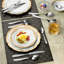 Lorren Home Trends 42 Piece Stainless Steel Flatware Set, Service for 8, Dishwasher Safe