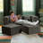 Shontae Zipline Boneless Convertible Compression Sleeper Loveseat, Ottomans & Pillows, Textured Microvelvet-710735748