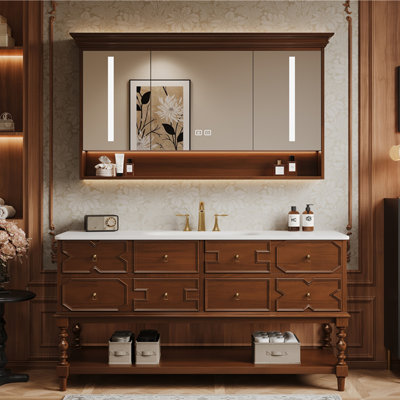 American-style floor-standing bathroom cabinet