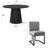 Bende Round Chenille Upholstered Dining Set-501064009