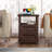 Azella Frame 2 End Table Set with Storage and Built-In Outlets-822320746