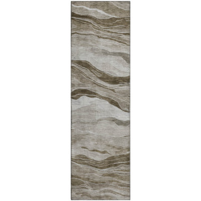 Premium Machine Washable Alijah AMF1246 Stripes Rug