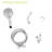 8 Shower Head - 4.7" With Massage Modes, 59" Hose Soothing Bath Adjustable In Head, Optimal Bathing Pleasure-120920835