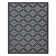 Angeline Bran Black/White Transitional Checkered Medallion Indoor/Outdoor Flatweave Area Rug