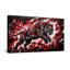 Animals Black Tiger Red Abstract Background Art-982428478