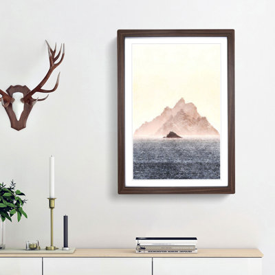 Skellig Islands In County Kerry Ireland Painting - Framed Print