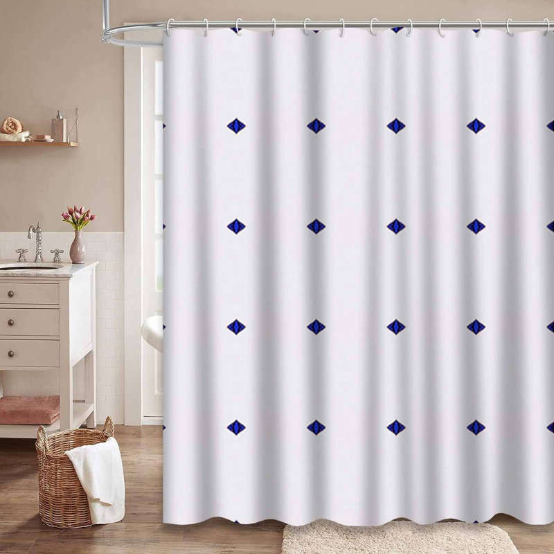 Rideau de douche transparent transparent, rideaux de douche pour la salle de bain avec 12 crochets, 72" L x 78" W