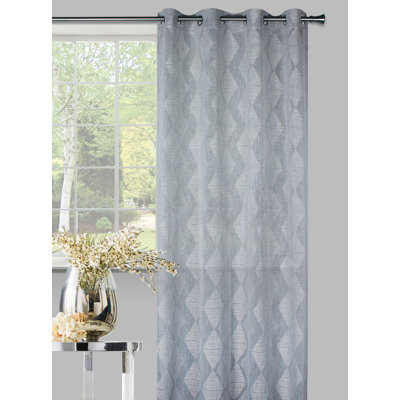 Tulane Eyelet Semi Sheer Single Curtain