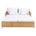 Natural Frame/White Cushion