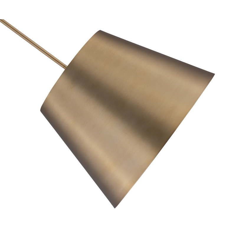 Luminaire suspendu à 1 lumière Wolleik, H 99 po x l 24 po x P 24 po, Or moderne