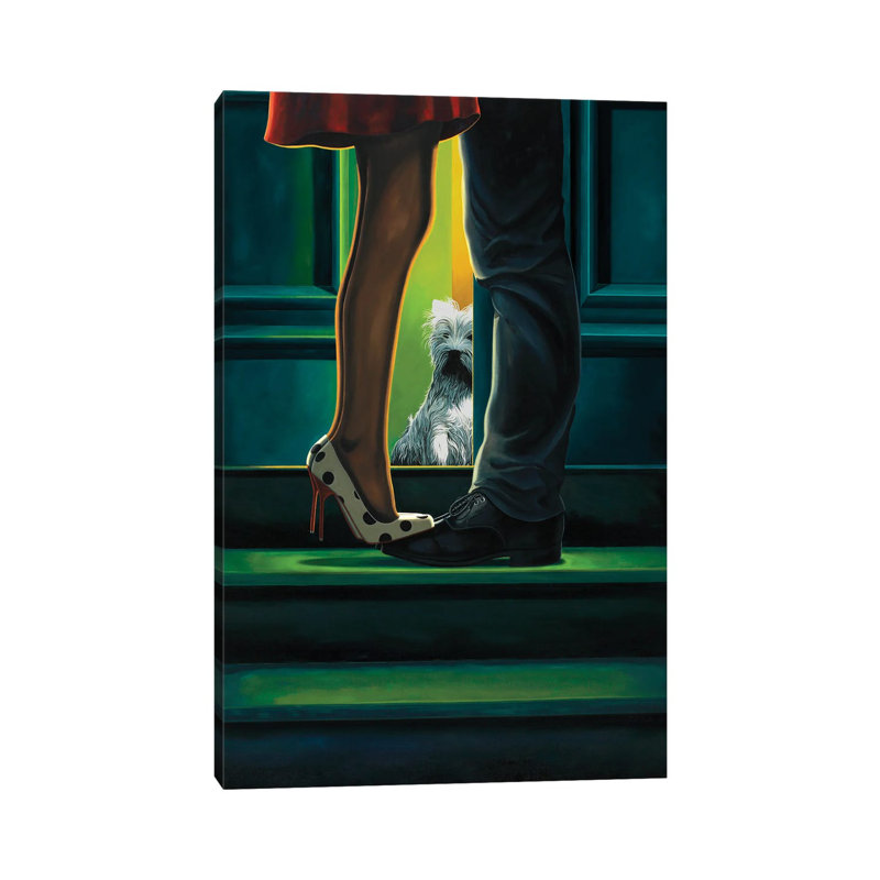 Learning To Share by Ross Jones - Painting on Canvas, Wrapped Canvas, 45.72cm H x 30.48cm W x 1.91cm D