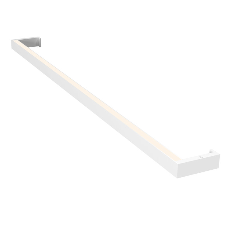 Thin-Line LED Armed Sconce, Satin White