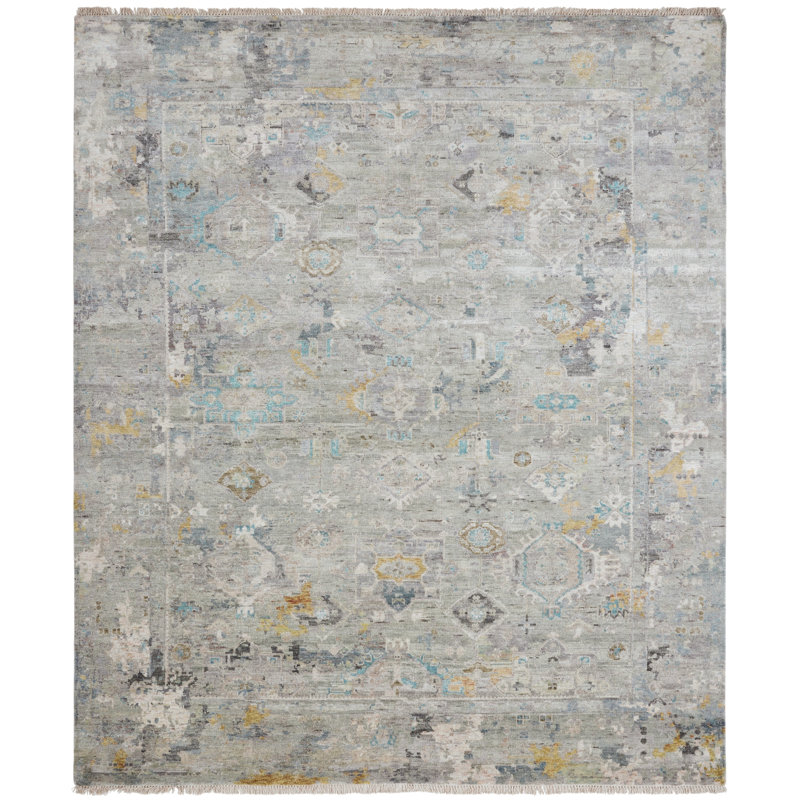 Tapis bleu sarcelle Labriola, Rectangle 4pi x 6 pi