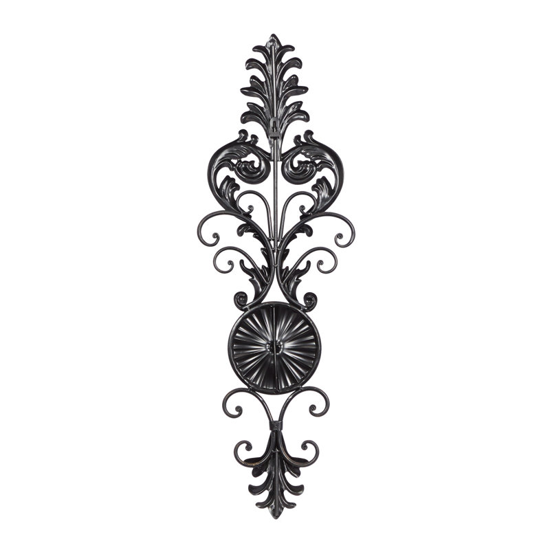 8.5'' H Metal Wall Wall Sconce, Brown