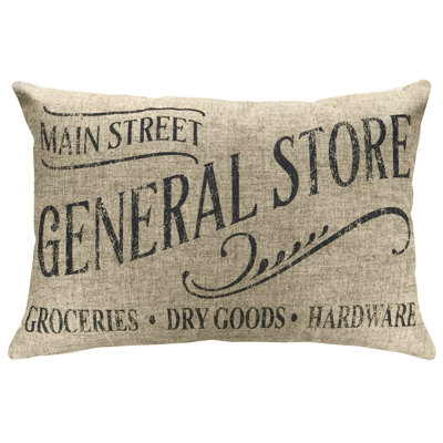  General Store Linen Throw Pillow