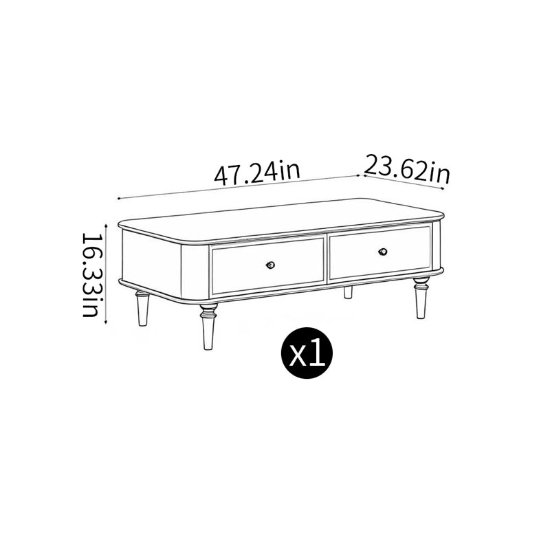 Table basse en bois massif