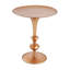 Table de bout ronde en métal doré, table d'appoint vintage en fer l 24,2 po x H 29,3 po pour le salon