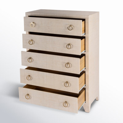 Cleo 5 - Drawer Raffia Chest
